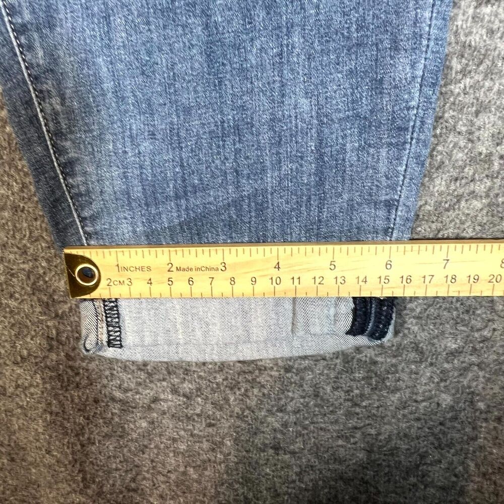 NYDJ Dayla Jeans Womens Size 6 Blue Denim Cuff Capri Lift Tuck Technology 32x26 - Picture 6 of 11